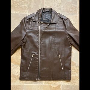 Forever 21 leather motto jacket